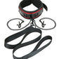 WhipSmart Heartbreaker Collar & Leash Set - Black/Red