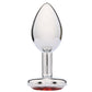 WhipSmart Heartbreaker 2.5" Heart Crystal Butt Plug - Red