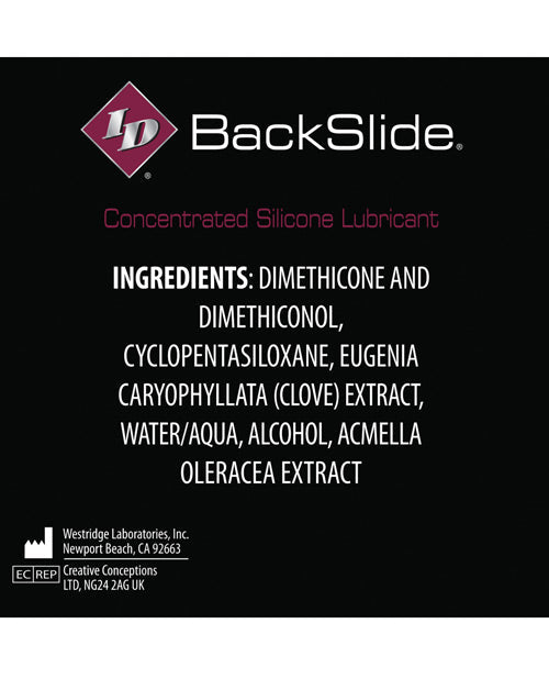 ID Backslide Anal Lubricant 2.2 oz