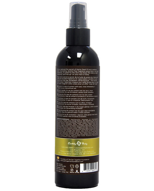 Earthly Body Hemp Seed Moisturizing Body Mist - 8 oz Nag Champa