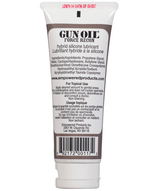 Gun Oil Force Recon Hybrid Silicone Based Lube - 3.3 oz Tube