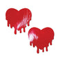 Pastease Faux Leather Melty Heart - Red O/S