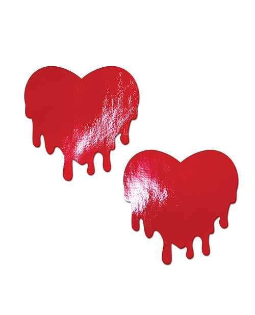 Pastease Faux Leather Melty Heart - Red O/S