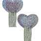 Pastease Tassel Glitter Heart - Silver O/S