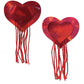 Pastease Tassel Holographic Heart - Red O/S