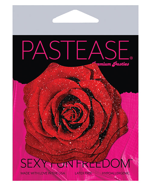 Pastease Premium Glitter Velvet Blooming Rose - Red O/S