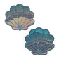 Pastease Opalescent Mermaid Shells - Seafoam Blue O/S