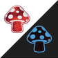 Pastease Premium Shiny Glow in the Dark Shroom - Red/White O/S