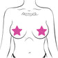 Pastease Basic Star Black Light Reactive - Neon Pink O/S