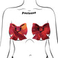 Pastease Coverage Holographic Bow - Red O/S