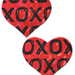 Pastease Premium Glitter XOXO Heart - Red/Black O/S