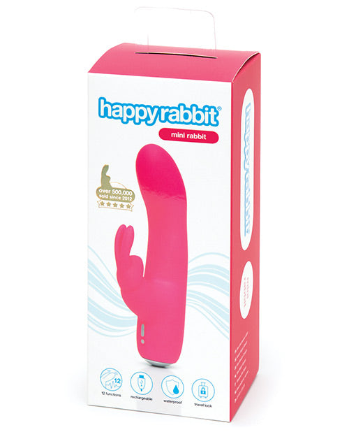 Happy Rabbit Vibrator | Mini Rechargeable G Spot Vibrator | Pink Clit Vibrator | Best Vibrator for Women