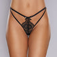 Adore Dreaming Lace Thong Black O/S