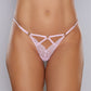 Adore Do Not Disturb Lace Thong Pink O/S