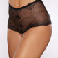 Allure Passion & Pearl High Waist Crotchless w/Pearls - Black O/S