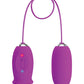 Pretty Love Daisy Silicone Licker & Vibrating Egg - Fuchsia