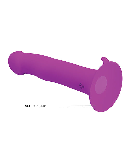 Pretty Love Murray Pulsating & Vibrating Suction Cup Dildo - Black