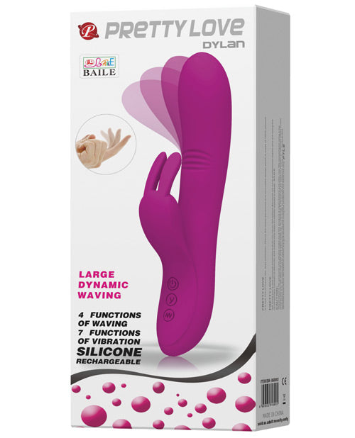 Pretty Love G Spot Vibrator | Dylan Bunny Ears Clit Vibrator | Come Hither Rabbit Vibrator | 11 Function Fuchsia