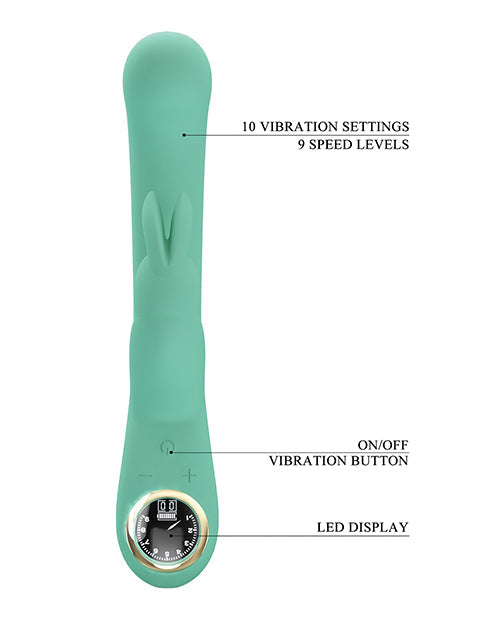 Pretty Love G Spot Vibrator | Lamar LED Digital Rabbit Vibrator | Turquoise Clit Vibrator | Best Vibrator for Women