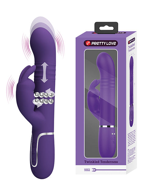 Pretty Love Rabbit Vibrator | Twinkled Tenderness Coale Thrusting Vibrator | Purple Clit Vibrator