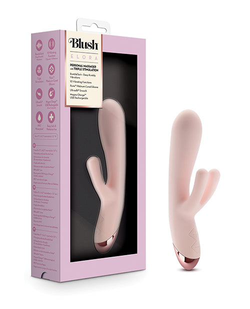 Blush Elora Rabbit Vibrator | Pink Vibrator | 10-Mode G Spot Vibrator | Clit Vibrator | Best Vibrator for Women