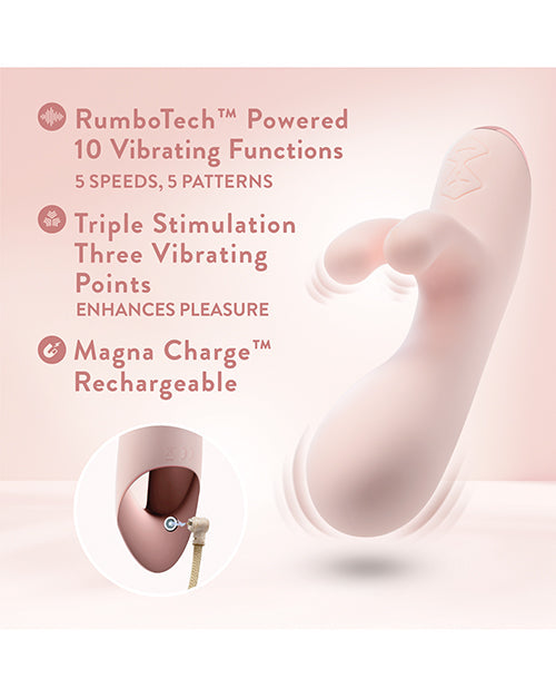 Blush Elora Rabbit Vibrator | Pink Vibrator | 10-Mode G Spot Vibrator | Clit Vibrator | Best Vibrator for Women