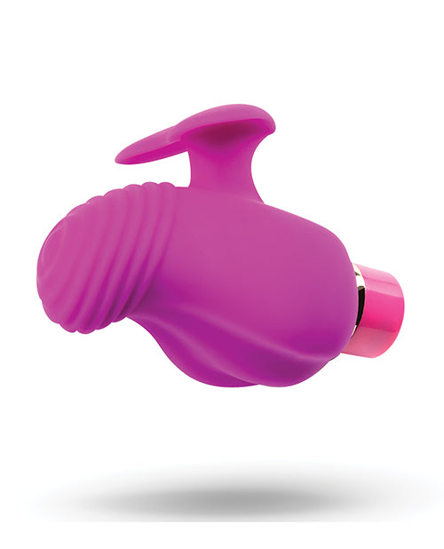 Blush Aria Finger Vibrator | Erotic AF Best Vibrator for Women | 5-Speed Plum Small Vibrator