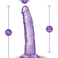 Blush B Yours Plus Realistic Dildo | 7" Big Dildo | Purple Suction Cup Dildo