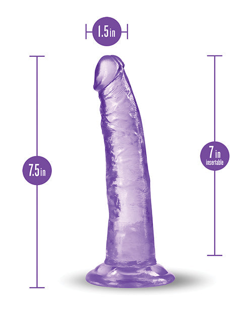 Blush B Yours Plus Realistic Dildo | 7" Big Dildo | Purple Suction Cup Dildo