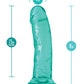 Blush B Yours Plus Large Dildo | 8" Big Dildo | Teal Suction Cup Dildo | Best Dildo