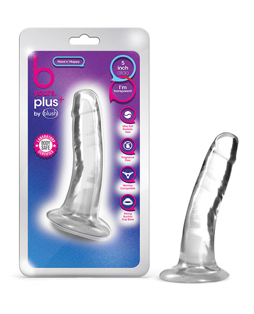 Blush B Yours Plus Large Dildo | 5" Big Dildo | Clear Suction Cup Dildo | Best Dildo