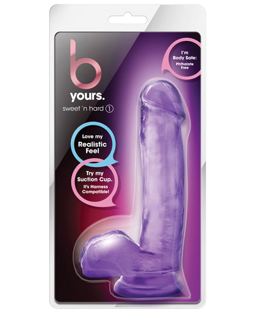 Blush B Yours Realistic Dildo | Sweet Hard Big Dildo | Purple Suction Cup Dildo