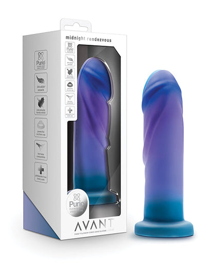 Blush Avant Realistic Dildo | Silicone Dildo | Ocean Blue Suction Cup Dildo