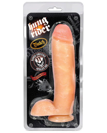 Blush Hung Rider Large Dildo | Butch 11" Big Dildo | Flesh Suction Cup Dildo | Best Dildo