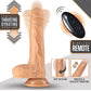 Blush Vibrating Dildo | 7" Thrusting Big Dildo | Vanilla Suction Cup Dildo