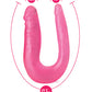 Blush B Yours 12.5" Big Dildo | Sweet Double Dildo | U-Shape Curved Pink Dildo | Realistic Dildo