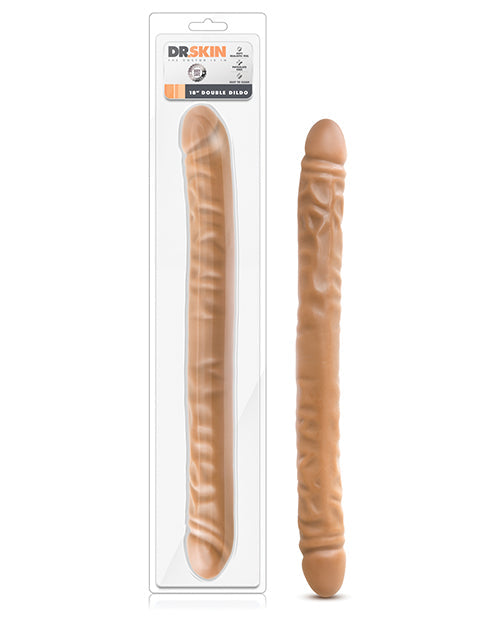 Blush Dr Skin 18" Big Dildo | Double Dildo | Mocha Giant Dildo | Double Sided Dildo | Monster Dildo