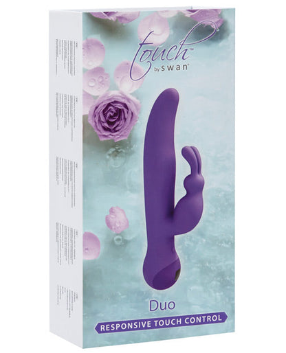 Touch by Swan Duo Rabbit Vibrator | Purple G Spot Vibrator | Water-Resistant Clit Vibrator | Best Vibrator for Women