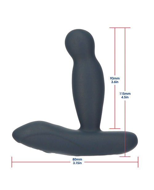 Lux Active Revolve 4.5" Rotating & Vibrating Anal Massager - Dark Blue