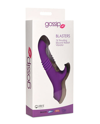 Curve Toys Violet Thrusting Vibrator | Gossip Blasters 7X G Spot Vibrator | Silicone Rabbit Vibrator