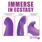 Curve Toys Violet Thrusting Vibrator | Gossip Blasters 7X G Spot Vibrator | Silicone Rabbit Vibrator