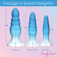 Curve Toys Simply Sweet Silicone Butt Plug Set - Blue