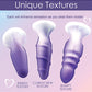 Curve Toys Simply Sweet Silicone Butt Plug Set - Purple