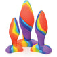 Curve Toys Simply Sweet Rainbow Silicone Butt Plug Set