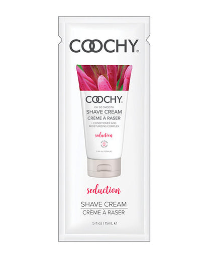 COOCHY Seduction Shave Cream Foil - .5 oz Honeysuckle/Citrus