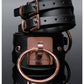 Pleasure Collection Adjustable Handcuffs - Black/Rose Gold