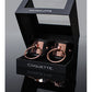 Pleasure Collection Adjustable Handcuffs - Black/Rose Gold