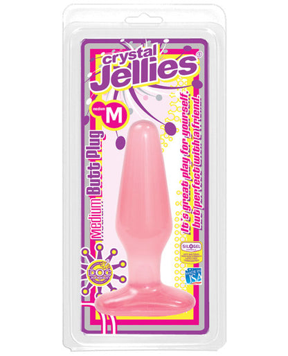 Crystal Jellies Butt Plug - Medium Pink