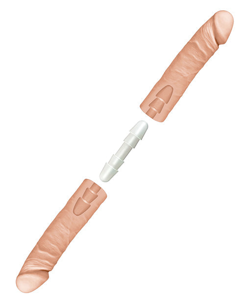 Doc Johnson Double Dildo | 16" Big Dildo | D Giant Dildo | Double Sided Dildo | Vanilla Large Dildo