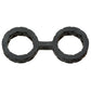 Japanese Bondage Silicone Cuffs Small - Black